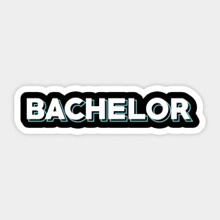 Bachelor Sticker
